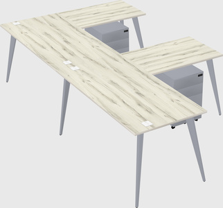 Modern l-shaped office desk
