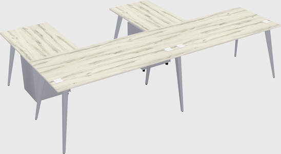 Modern l-shaped office desk