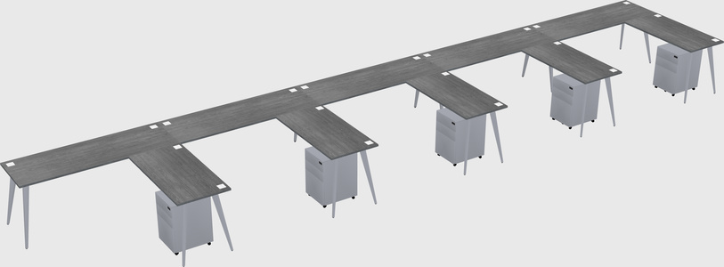 Modern L-shaped Office Desk