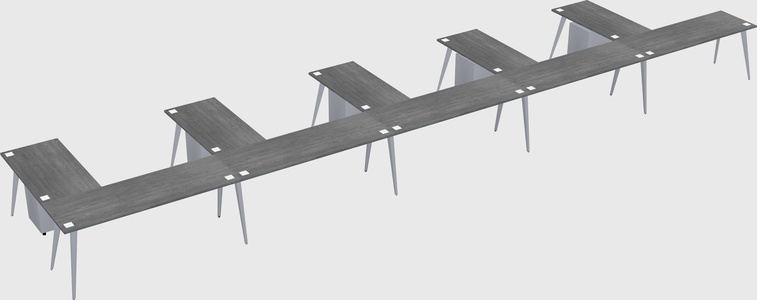 Modern l-shaped office desk