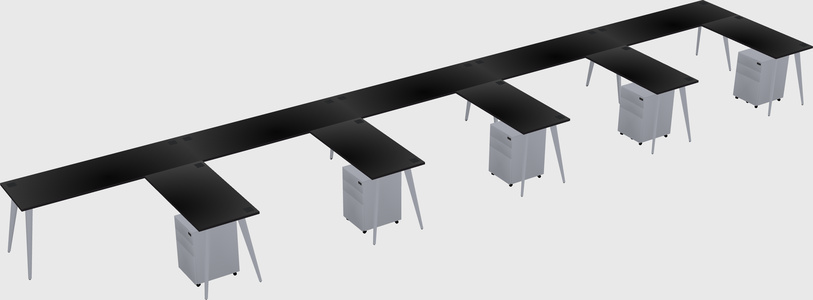 Modern L-shaped Office Desk