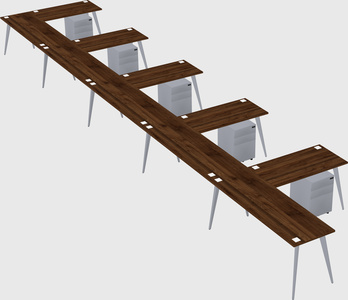 Modern l-shaped office desk