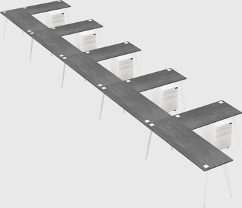 Modern l-shaped office desk