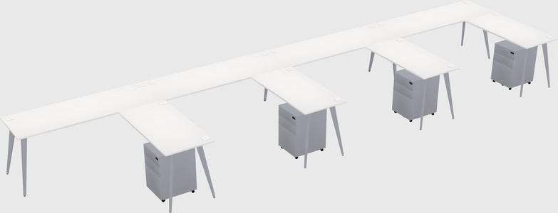 Modern L-shaped Office Desk