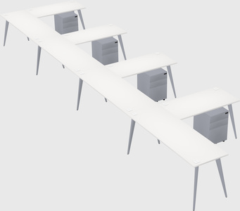 Modern l-shaped office desk