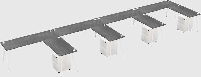 Modern L-shaped Office Desk
