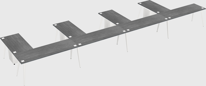 Modern l-shaped office desk