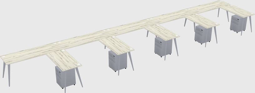 Modern L-shaped Office Desk
