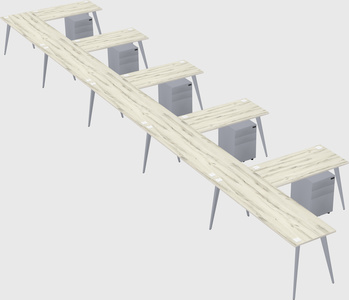 Modern l-shaped office desk