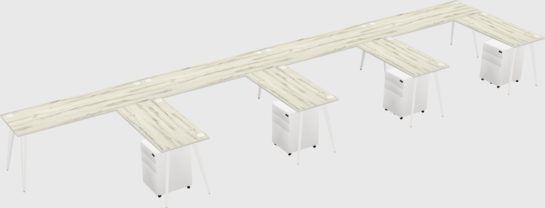 Modern L-shaped Office Desk