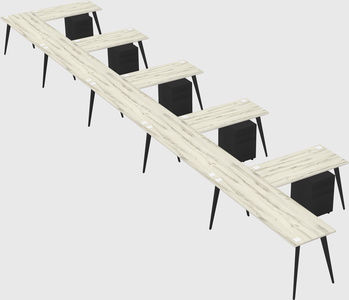 Modern l-shaped office desk