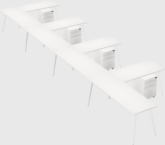 Modern l-shaped office desk
