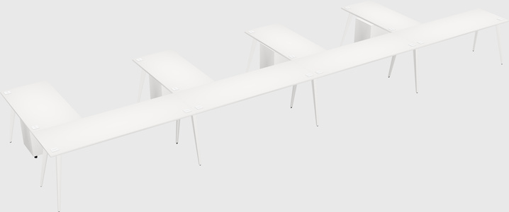 Modern l-shaped office desk