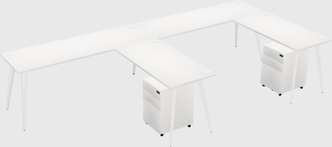 Modern L-shaped Office Desk