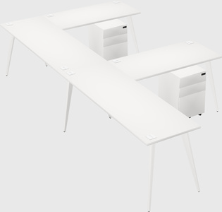 Modern l-shaped office desk
