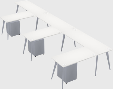 Modern l-shaped office desk