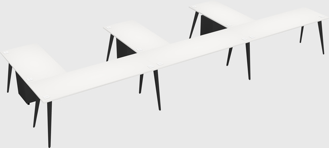 Modern l-shaped office desk