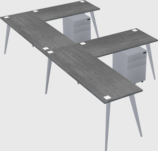 Modern l-shaped office desk