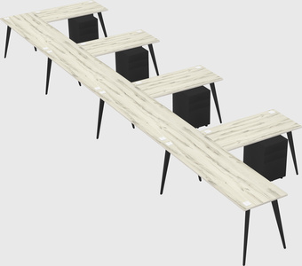 Modern l-shaped office desk