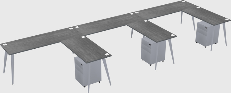 Modern L-shaped Office Desk