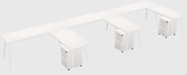 Modern L-shaped Office Desk