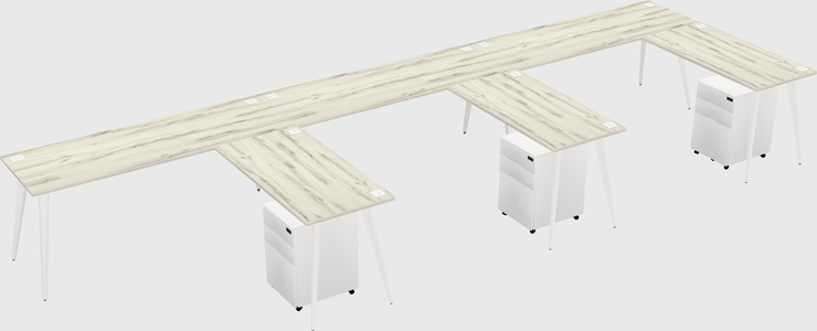 Modern L-shaped Office Desk