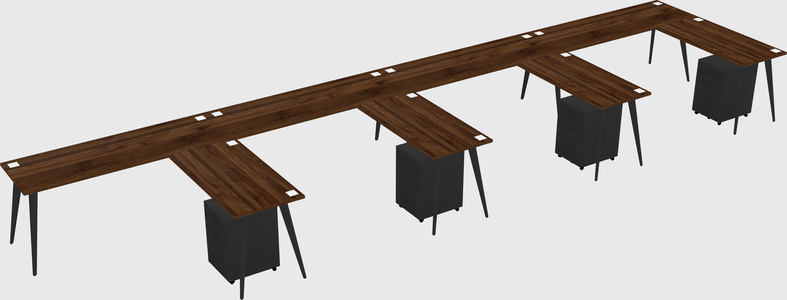 Modern L-shaped Office Desk