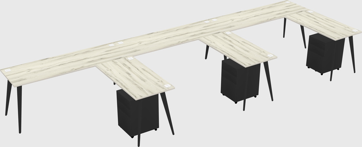 Modern L-shaped Office Desk