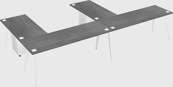 Modern l-shaped office desk