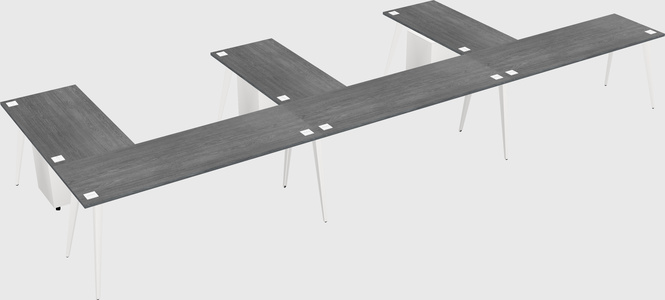 Modern l-shaped office desk