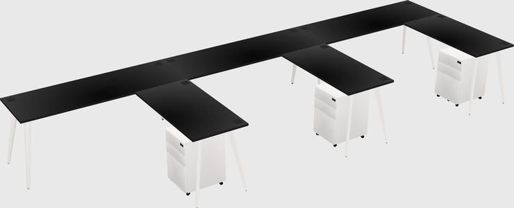 Modern L-shaped Office Desk