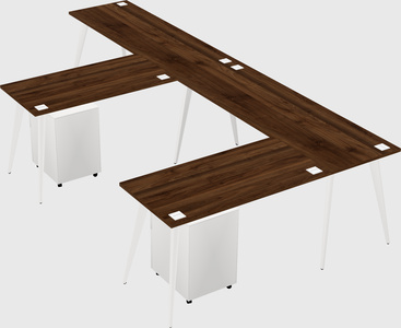 Modern l-shaped office desk