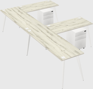 Modern l-shaped office desk