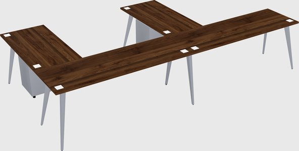 Modern l-shaped office desk