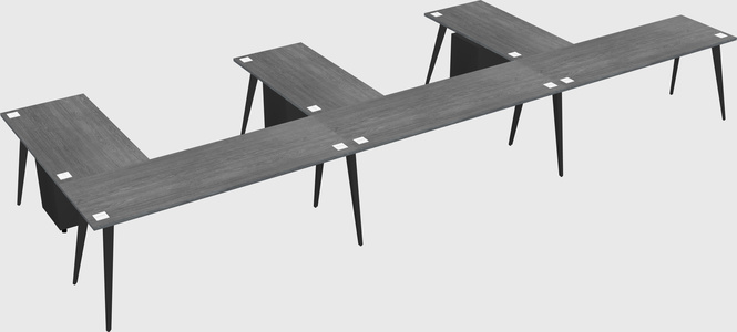 Modern l-shaped office desk