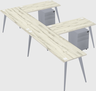 Modern l-shaped office desk