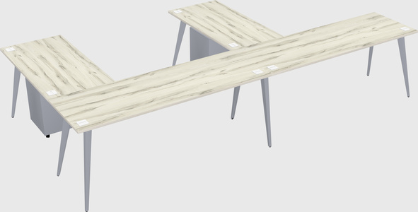 Modern l-shaped office desk