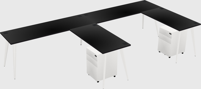 Modern L-shaped Office Desk