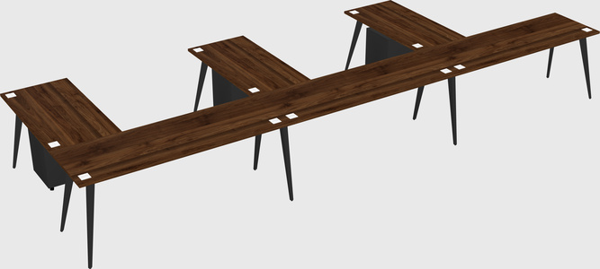Modern l-shaped office desk