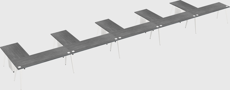 Modern l-shaped office desk