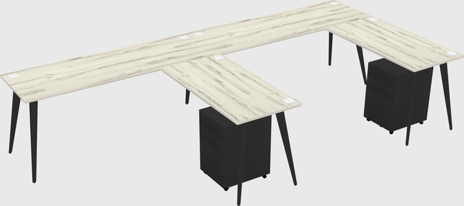 Modern L-shaped Office Desk