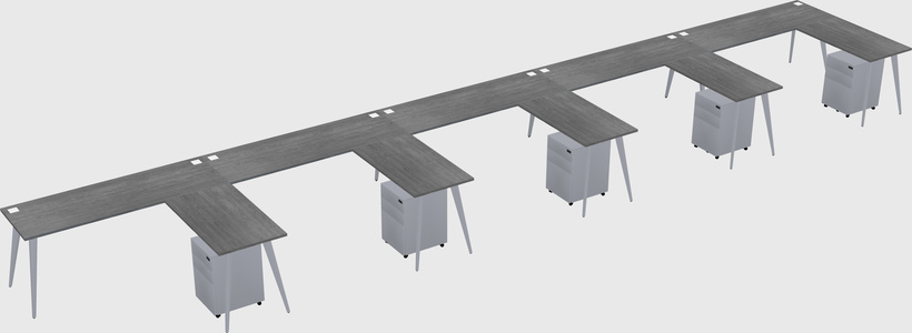 Modern L-shaped Office Desk