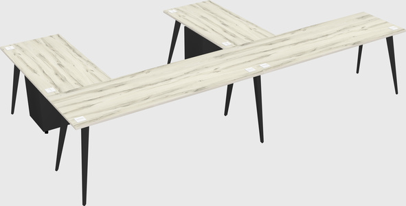 Modern l-shaped office desk