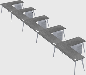Modern l-shaped office desk