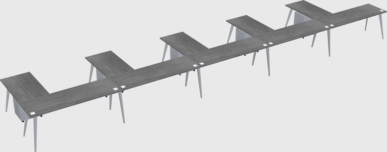 Modern l-shaped office desk