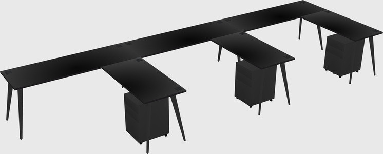 Modern L-shaped Office Desk