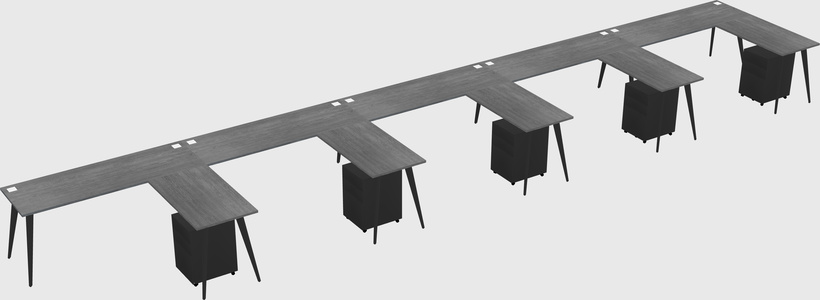 Modern L-shaped Office Desk