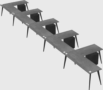 Modern l-shaped office desk