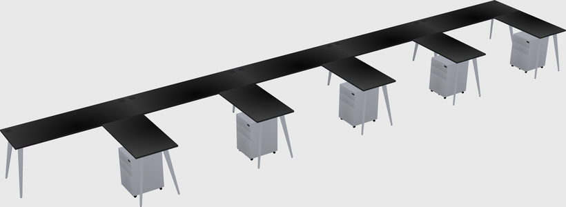 Modern L-shaped Office Desk