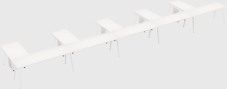 Modern l-shaped office desk